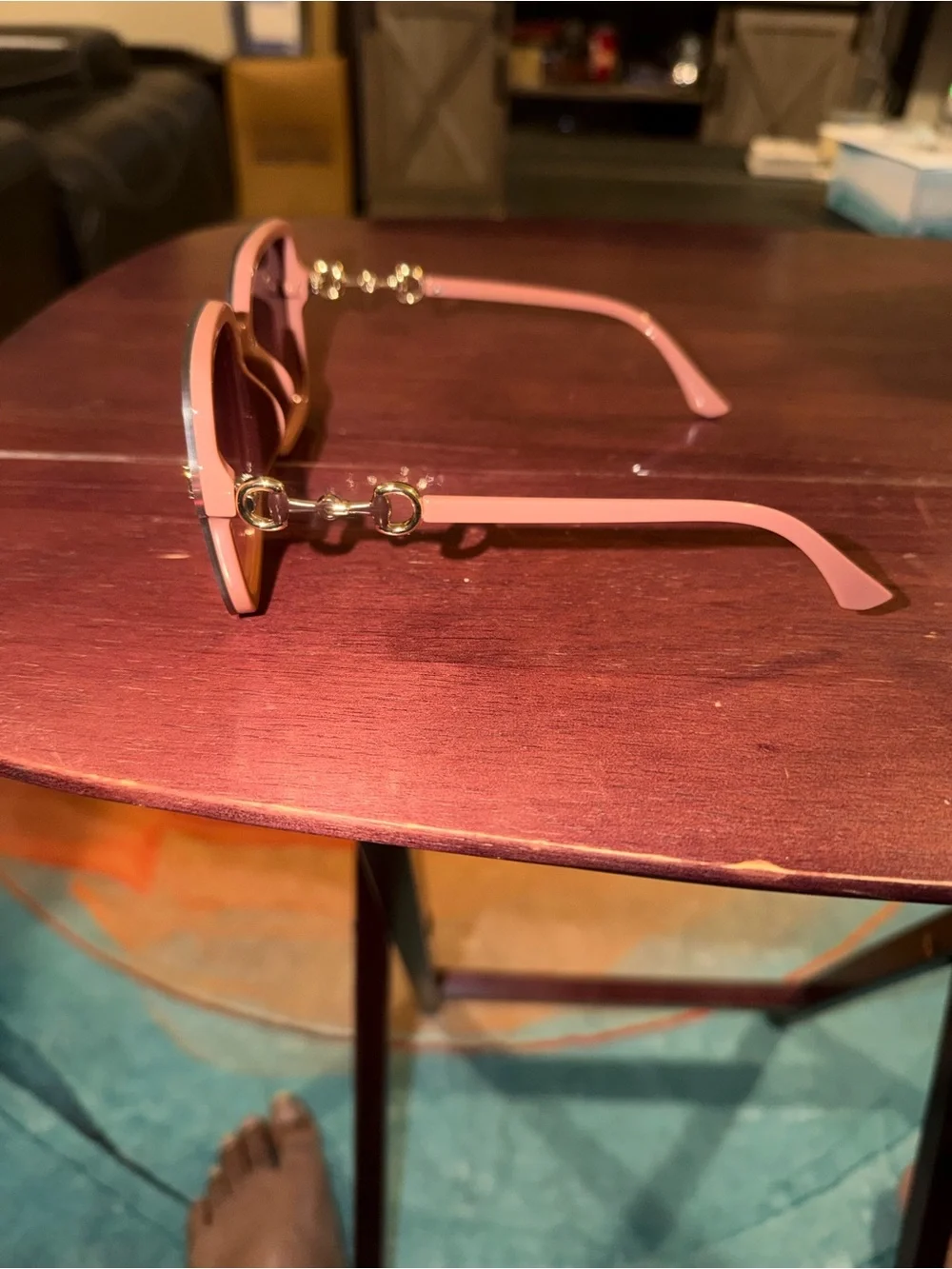 Gucci Pink Ombre Square Sunglasses